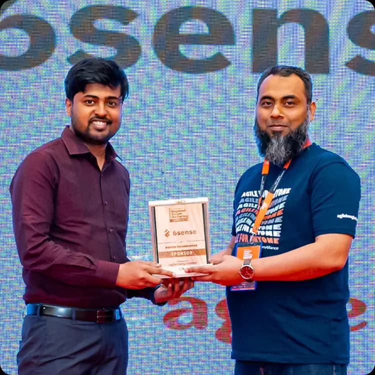 Team receiving award